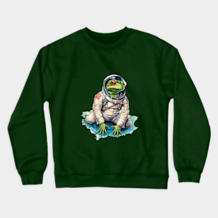 A Frog in Space Crewneck Sweatshirt